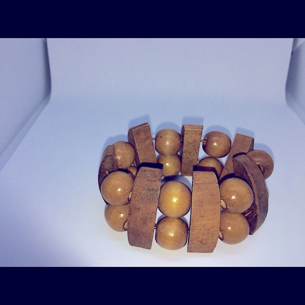 Vintage Wooden Hand Crafted Bracelet